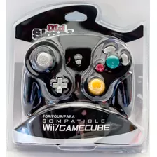 Control Compatible Con Wii Gamecube Negro Old Skool