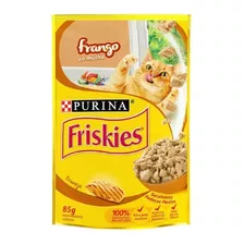 Alimento Friskies Ao Molho Para Gato Adulto Sabor Frango Em Saco De 85g