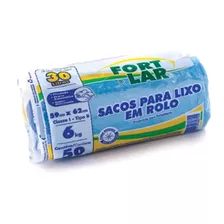 Saco Para Lixo 30 Lts Azul 200 Unidades Rolo