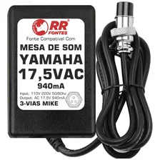 Fonte 17,5vac Para Mixer Yamaha Pa20 Wharfedale Pro R-1604fx