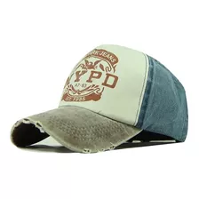 Gorra Vintage Visera Gastada Jean Curva Algodon Nypd Retro