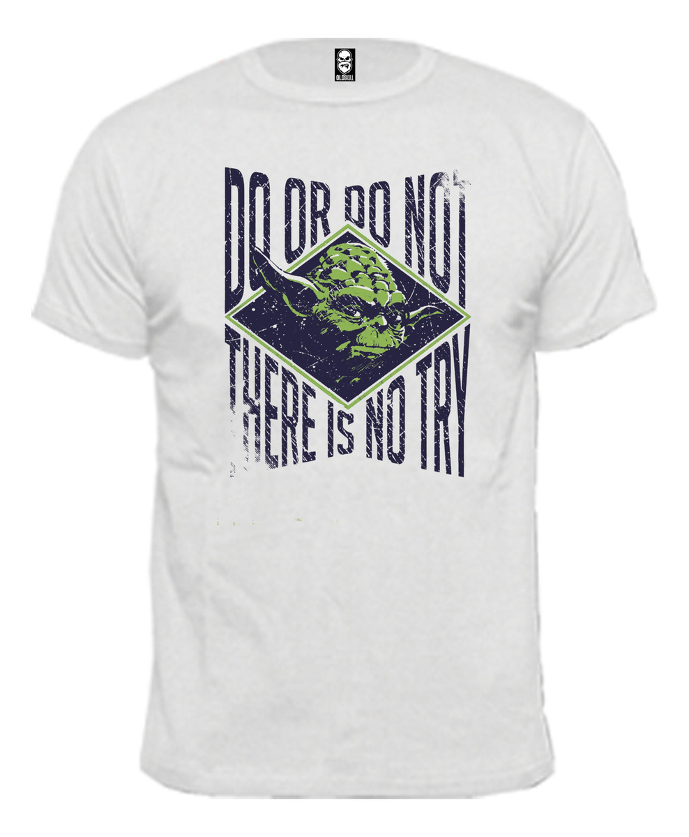 Remera Star Wars Yoda Do Or Do Not 100% Algodón Premium Negro S