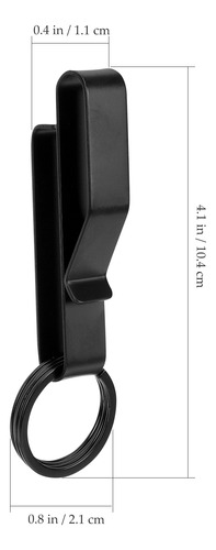 Llavero Con Forma De Cinturn De Acero, 2 Unidades, Clip De Foto 3