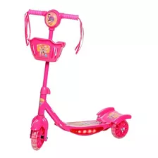 Patinete Infantil Menina Musical 3 Rodas Kiddy Replay Kids Cor Rosa