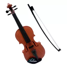 Violino De Plástico Com Arco Colors 42cm Presente Musical