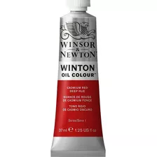 Tinta A Óleo Winsor & Newton Winton 37ml - Vermelho Cádmio De Tonalidade Profunda - Vermelho Escuro Nº 6