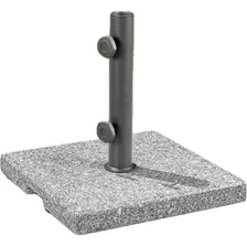 Pedestal Para Sombrilla, Base, Soporte Con Rueda Granito Color Blanco/negro