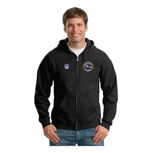 Sudadera Capucha Cierre Nfl Cuervos Ravens Baltimore M. 01 H