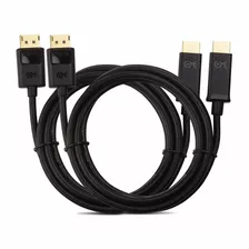 Cable Matters 2-pack Unidireccional Displayport A Hdmi 2mt