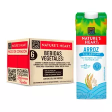 Pack X6 Nature's Heart Bebida De Arroz Orgánico Sin Azúcar 