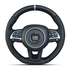 Volante Esportivo Prata Controle De Som Fiat Grand Siena 07