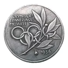 Medalla Conmemorativa Valor Histórico Olimpiada 1936 Tipo#1