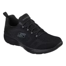 Tenis Skechers Deportivo Dama Memory Foam Comodo 14952 Negro