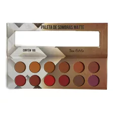 Paleta Sombras Matte Luxo Ludurana 12 Cores Maquiagem Cor Da Sombra Diversas