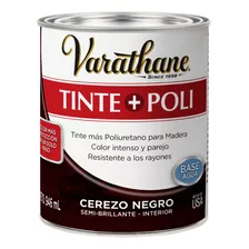 Barniz Poli + Tinte Base Agua 946ml Cerezo Negro Varathane