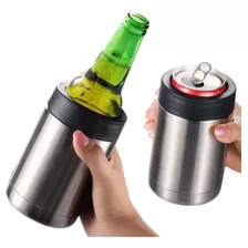 Porta Latas Cerveza Termico Termo Acero Inox 12oz