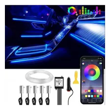 Luz Led Rgb 5 En 1, 6 M, Ambiente Para Interior De Coche.