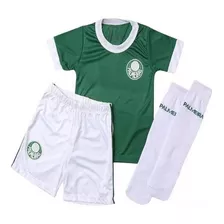 Camiseta E Bermuda Palmeiras Masculino Conjunto Licenciado