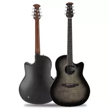 Guitarra Electroacustica Ovation Cs24p Tbby Tran Black Flame