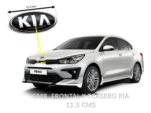 Emblema Kia Frontal O Trasero ( 11.5 Cms ) Genrico Foto 5