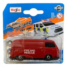 Miniatura - 1:64 - Volkswagen Kombi Fire And Rescue Luz E So