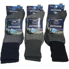  Pack 6 Pares Calcetines Calceta Outdoor Hombre Lana Térmico