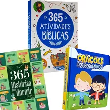 Kit Oração Dos Pequeninos +365 Ativ Bíblicas + Hist P/dormir