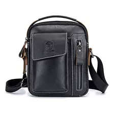 Bolso De Hombro Pequeño Para Hombre, Bolso De Cuero Genuino,