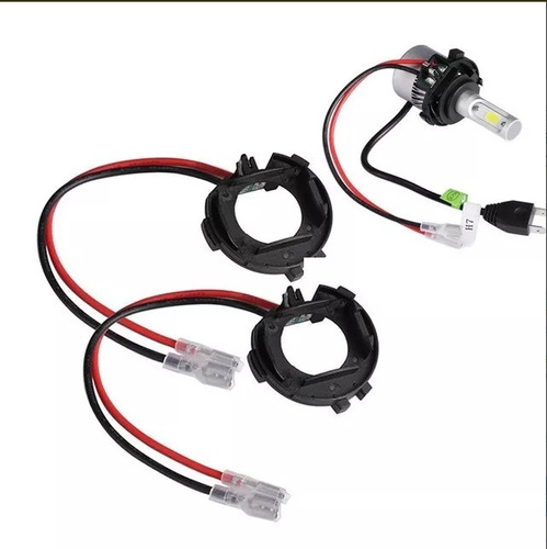 Adaptadores Sujetadores Para Led H7 Mk5 Mk6 Mk7 Kia Bmw Benz Foto 2