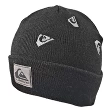 Gorro Masculino Quiksilver Logos Preto Touca Frio Com Dobra