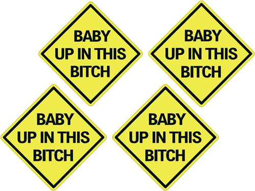 Foto de 4x Baby Up In This Bitch Sticker Funny Auto Decal Bumpe...