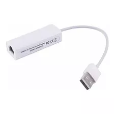 Adaptador Ethernet Lan Usb A Rj45 100mbps Convertidor Lan Us