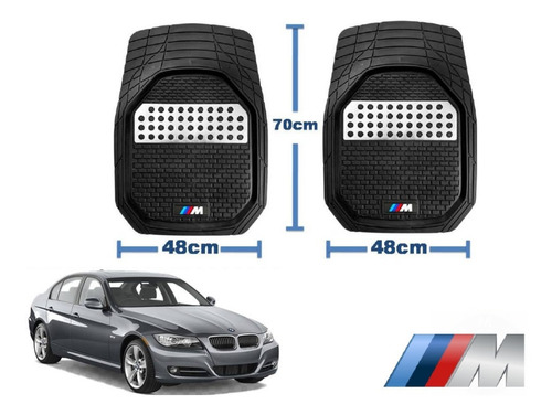 Tapetes 4pz Charola 3d Logo M-series Bmw Serie 3 2006 A 2011 Foto 2