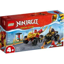 Lego Ninjago 71789 Batalha De Carro E Moto De Kai E Ras 4+