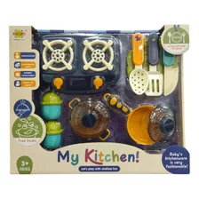 Cocina Infantil Juguete My Kitchen Food Studio X 9 Piezas