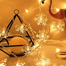 3 Juegos De Luces De Navidad Copitos De Nieve Guirnalda Luz