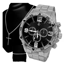 Relógio Masculino Banhado A Ouro Original Barato + Pulseira