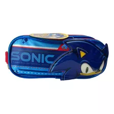 Lapicera Escolar Doble Cierre Ruz Sonic 174852 Mask Color Azul