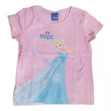 Blusa Infantil Elsa Frozen Original Malwee Baby Look