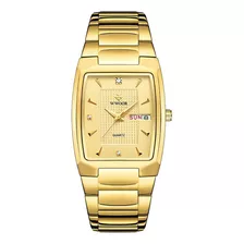 Reloj Wwoor Classic De Cuarzo De Lujo Para Hombre - Dorado