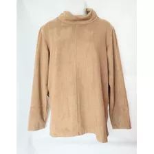 Blusa De Cuello Alto Liz Claiborne Sucede Camel Talla M