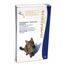 Revolution 6% Antipulgas Garrapatas Para Gato 2,6 A 7,5 Kg 