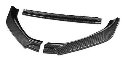 [3pcs] For 18-21 Vw Golf Carbon Fiber Look Front Bumper Spd1 Foto 2