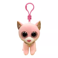 Ty Beanie Boos Fiona Gato Rosado Llavero 35247