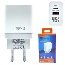 Fonte 45w Turbo Celular Carga Carregamento Rápido Usb Tipo C