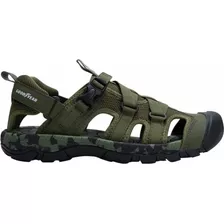 Sandalias Para Hombre Goodyear 1201 Olivo Playa Sport Comoda