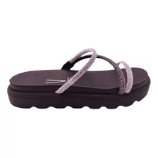 Papete Feminina Vizzano Birken Tratorada Flatform Strass