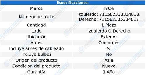 Calavera Izq O Der Ext C/arns Chevrolet Cruze 16-18 Tyc Foto 2