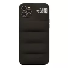 Carcasa iPhone Acolchada Puffer Case Negra - Varios Modelos