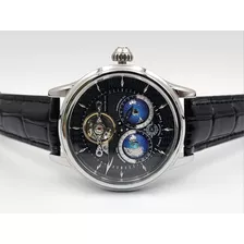 Reloj Hemisphere Tourbillon Villeret Piel Negra Automatico 